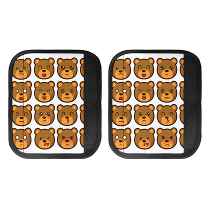 Teddy Bear Emoji Print Handle Covers