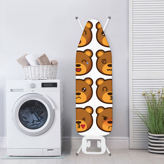 Teddy Bear Emoji Print Ironing Board Cover
