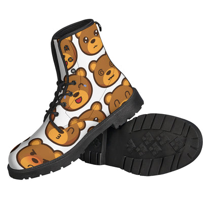 Teddy Bear Emoji Print Backpack