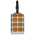 Teddy Bear Emoji Print Luggage Tag