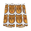 Teddy Bear Emoji Print Men's Athletic Shorts
