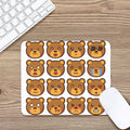 Teddy Bear Emoji Print Mouse Pad