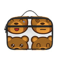 Teddy Bear Emoji Print Portable Lunch Bag