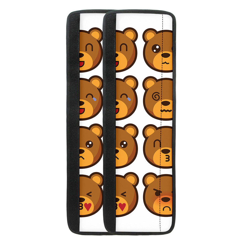 Teddy Bear Emoji Print Refrigerator Handle Covers