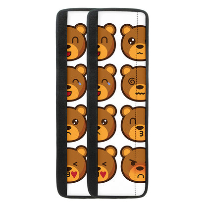 Teddy Bear Emoji Print Refrigerator Handle Covers