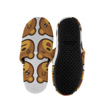 Teddy Bear Emoji Print Slippers