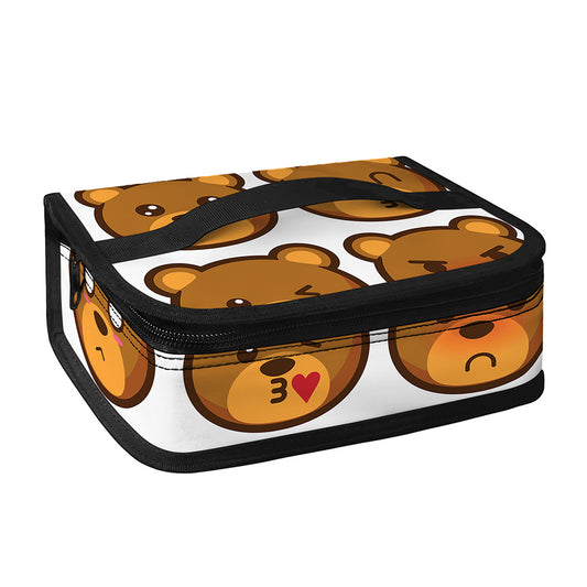 Teddy Bear Emoji Print Small Lunch Bag