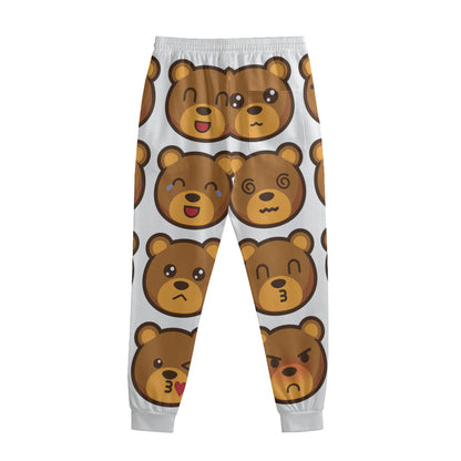 Teddy Bear Emoji Print Sweatpants