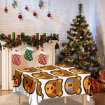 Teddy Bear Emoji Print Tablecloth