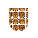 Teddy Bear Emoji Print Toilet Lid Cover