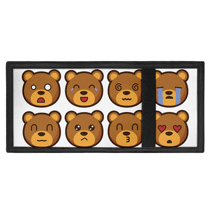 Teddy Bear Emoji Print Trifold Wallet