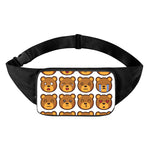 Teddy Bear Emoji Print Waist Bag
