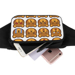 Teddy Bear Emoji Print Waist Bag