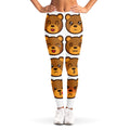 Teddy Bear Emoji Print Women's Leggings