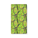 Tennis Ball And Racket Pattern Print Baby Crib Sheet
