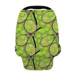 Tennis Ball And Racket Pattern Print Baby Seat Cover