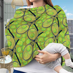 Tennis Ball And Racket Pattern Print Baby Seat Cover