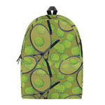 Tennis Ball And Racket Pattern Print Backpack