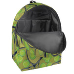 Tennis Ball And Racket Pattern Print Backpack