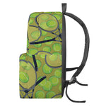 Tennis Ball And Racket Pattern Print Backpack