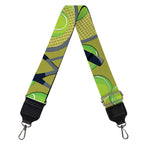 Tennis Ball And Racket Pattern Print Bag Strap