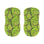 Tennis Ball And Racket Pattern Print Bar Stool Covers