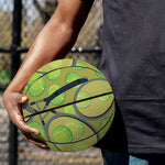 Tennis Ball And Racket Pattern Print Basketball