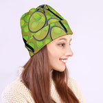 Tennis Ball And Racket Pattern Print Beanie