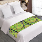 Tennis Ball And Racket Pattern Print Bed Runner