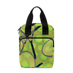 Tennis Ball And Racket Pattern Print Bible Tote Bag