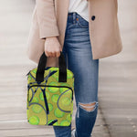 Tennis Ball And Racket Pattern Print Bible Tote Bag