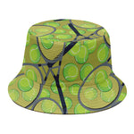 Tennis Ball And Racket Pattern Print Bucket Hat