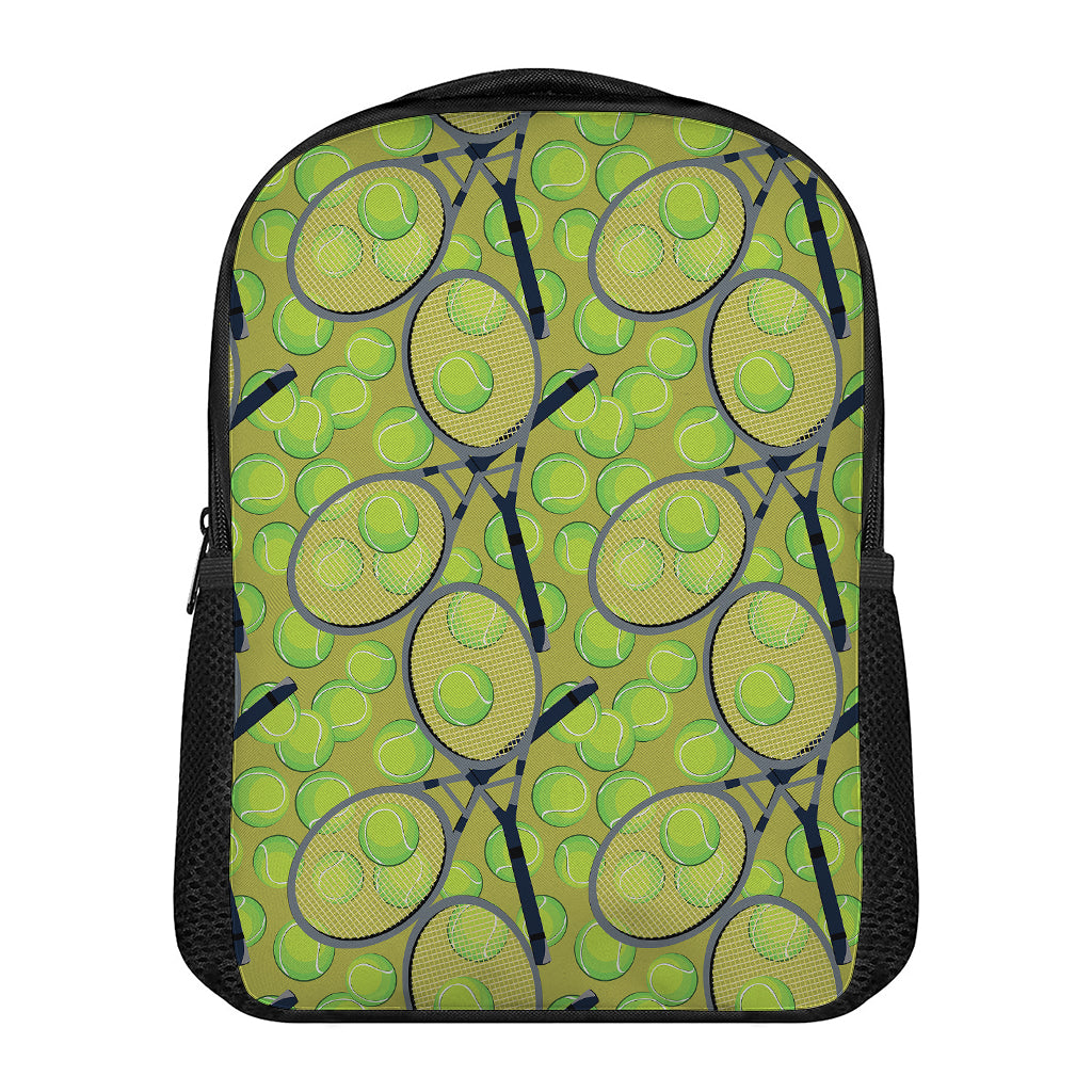 Tennis Ball And Racket Pattern Print Casual Backpack