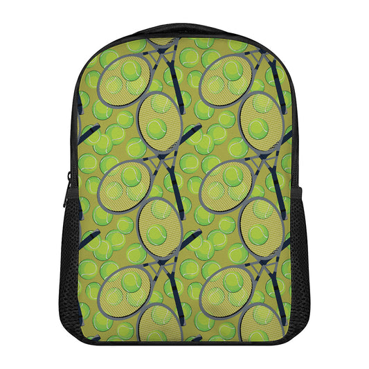 Tennis Ball And Racket Pattern Print Casual Backpack