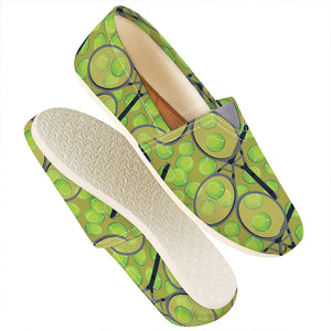 Tennis Ball And Racket Pattern Print Casual Shoes
