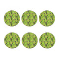 Tennis Ball And Racket Pattern Print Coaster Set