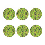 Tennis Ball And Racket Pattern Print Coaster Set