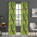 Tennis Ball And Racket Pattern Print Curtain