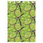 Tennis Ball And Racket Pattern Print Curtain
