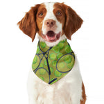 Tennis Ball And Racket Pattern Print Dog Bandana
