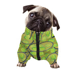 Tennis Ball And Racket Pattern Print Dog Zip Up Jacket