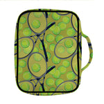 Tennis Ball And Racket Pattern Print Front Pocket Bible Bag