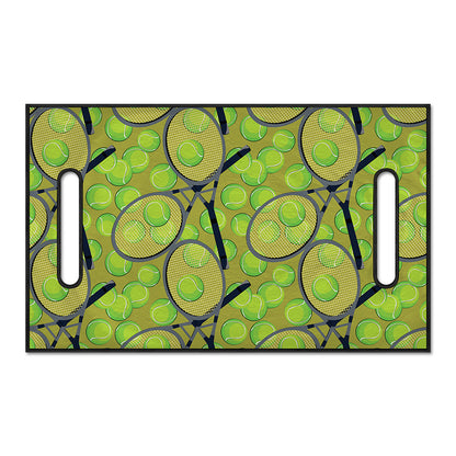 Tennis Ball And Racket Pattern Print Golf Cart Seat Cover