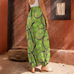 Tennis Ball And Racket Pattern Print Harem Pants