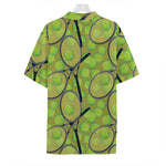 Tennis Ball And Racket Pattern Print Hawaiian Shirt