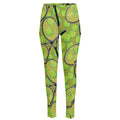Tennis Ball And Racket Pattern Print High-Waisted Pocket Leggings