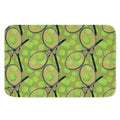 Tennis Ball And Racket Pattern Print Indoor Door Mat
