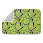 Tennis Ball And Racket Pattern Print Indoor Door Mat