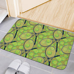 Tennis Ball And Racket Pattern Print Indoor Door Mat
