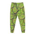 Tennis Ball And Racket Pattern Print Jogger Pants